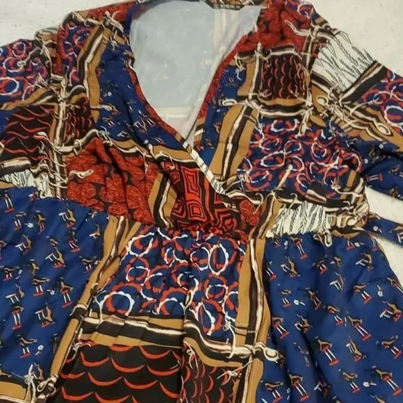 Shein multi color long sleeve dress - Picture 5 of 9